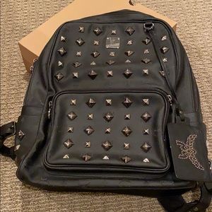 MCM studded backpack